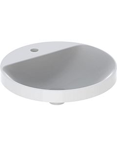 Geberit VariForm washbasin 500707012 d = 48cm, with tap platform, without overflow, round, white