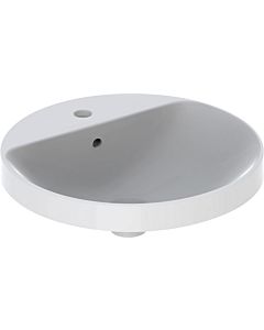 Geberit VariForm washbasin 500705002 d = 48cm, with tap platform, overflow, round, white KeraTect