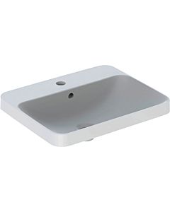 Geberit VariForm basin 500741002 55x45cm, with tap hole, with overflow, rectangular, white KeraTect