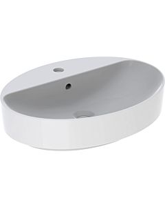 Geberit VariForm Geberit VariForm 500772012 white, 60x45cm, with tap platform, with overflow, oval