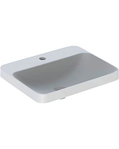 Geberit VariForm basin 500743002 55x45cm, with tap hole, without overflow, rectangular, white KeraTect