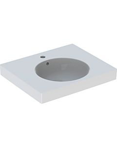 Geberit Preciosa II lavabo 123260000 60 x 50 cm, blanc, avec trou pour robinetterie et trop-plein