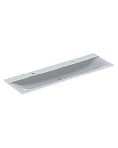Geberit Xeno² furniture washbasin 500279001 160 x 48 cm, two tap holes, without overflow, alpine white
