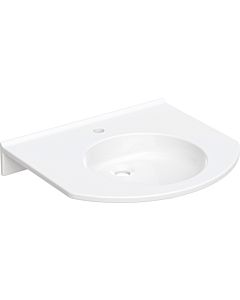 Geberit Publica lavabo 402060016 60 x 55 cm, avec trou pour robinetterie, sans trop-plein, sans obstacle, blanc -apin