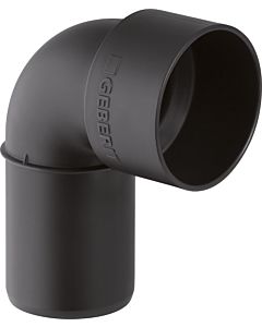 Geberit Silent PP connection bend 390183141 DN 40, 40/46 mm, 90 degrees, sound-optimized, with protective cover