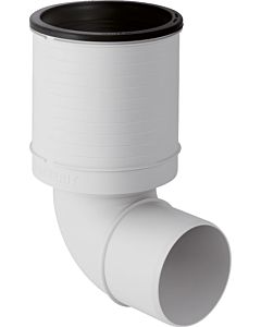 Geberit Silent PP connection elbow 390593111 DN 110, 87.5 degrees, white, sound-optimized