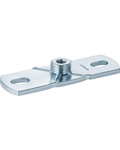 Geberit base plate 362851261 with threaded socket M 10 / G 2000 / 2, square, 2-hole, steel