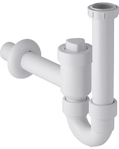 Geberit pipe bend odor trap 152860111 G1 2000 / 2 x 40 mm, lockable, with backflow prevention, outlet horizontal, white