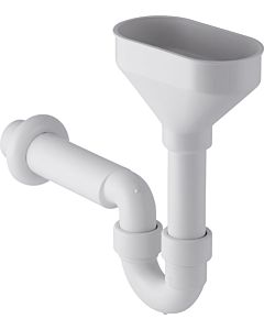Geberit pipe bend odor trap 152393111 Ø 50 mm, with oval funnel, for devices, white