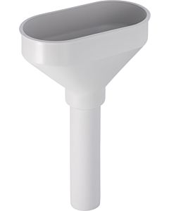 Geberit funnel 152378111 Ø 40 mm, oval, with valve sieve, plastic, white