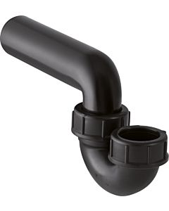 Geberit pipe odor trap 152043161 DN 50/56, vertical inlet, horizontal outlet, PE-HD, black