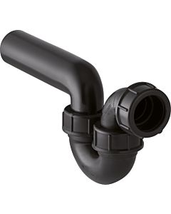 Geberit pipe bend odor trap 152040161 DN 50/50, inlet / outlet horizontal, PE-HD, black