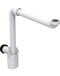 Geberit siphon à tube plongeur 151116111 2000 2000 / 4 &quot;, 32 mm, modèle peu encombrant, pour lavabo, sortie horizontale, blanc