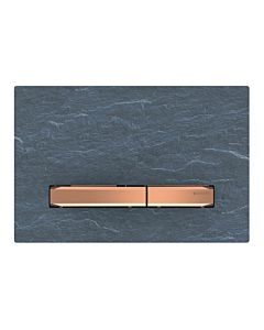 Geberit Sigma 50 flush plate 115670JM2 Cover plate Mustang slate, plate / button red gold, for dual flush