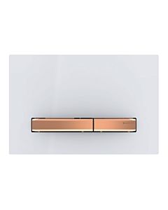 Geberit Sigma 50 flush plate 115670112 cover plate white, plate / button red gold, for dual flush