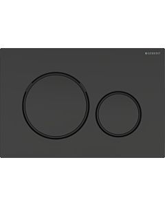 Geberit Sigma 20 flush plate 115882161 Plate / button black matt, ring black, for dual flush
