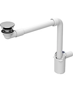 Geberit washbasin drain 152093211 Ø 40 mm, free outlet and valve cover, high-gloss chrome-plated