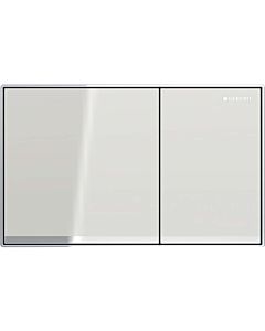 Geberit Sigma 60 flush plate 115640JL1 button sand gray, Rahmen high-gloss chrome-plated, for dual flush, flush