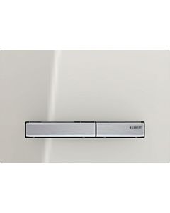 Geberit Sigma 50 flush plate 115788JL2 cover plate sand-gray, plate / button chrome-plated, for dual flush