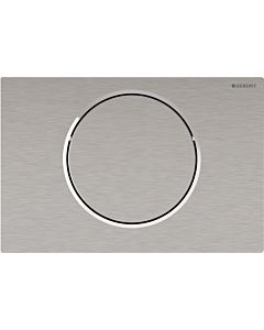 Geberit WC control 115867SN6 mains operation, 2000 flushing, for support arm, wireless, brushed stainless steel