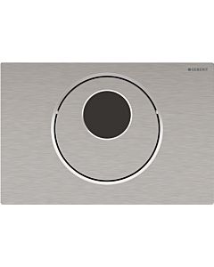 Geberit WC control 115890SN6 mains operation, dual flush, brushed stainless steel