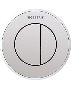 Geberit WC control Typ 01 116055KH1 pneumatic, dual flush, plastic, high-gloss chrome-plated / matt chrome