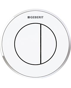 Geberit WC control Typ 01 116055KJ1 pneumatic, dual flush, plastic, white / high-gloss chrome-plated