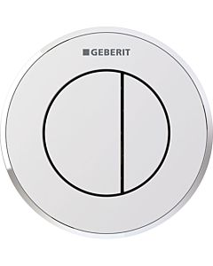 Geberit WC control Typ 01 116055KN1 pneumatic, dual flush, plastic, matt chrome / high-gloss chrome-plated