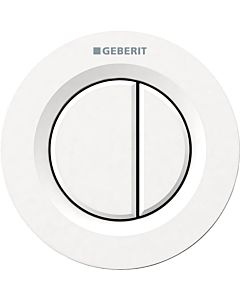 Geberit WC control Typ 01 116042111 pneumatic, dual flush, plastic, alpine white