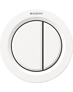Geberit WC control Typ 01 116050111 pneumatic, dual flush, for Bathroom furniture , plastic, alpine white