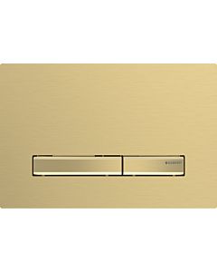 Geberit Sigma flush plate 115672QF2 cover plate brushed brass, plate/button brass, for dual flush