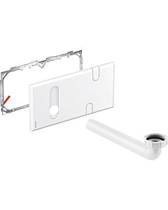 Geberit cover plate 116426111 white, for basin mixer with concealed function box, concealed odor trap, plastic