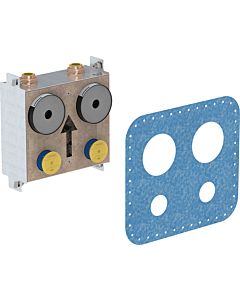 Geberit Gis water meter block 461131001 with 2 meter sections, with concealed shut-off valve, foamed
