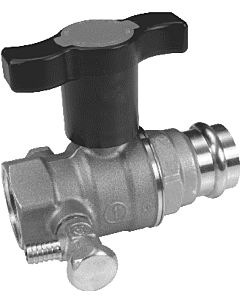 Opal ball valve R851VY156 2000 2000 / 4 &quot;x35mm, press connection, with wing handle