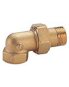 Opal R19 radiator screw connection R19Y004 brass, 3/4 &quot;, IG / AG, corner