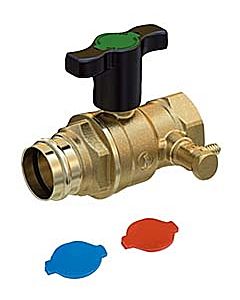 Opal ball valve R851VY154 3/4 &quot;x22mm, press connection, with wing handle