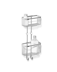 Giese shower duo shower basket 3001102 can be removed without tools, 2 hooks