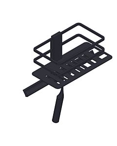 Giese Piano shower basket 30766-14 Halter for razor + wiper, matt black