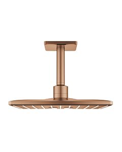 Grohe Rainshower overhead Grohe Rainshower 26481DL0 brushed warm sunset, ceiling outlet 142mm, 2 jet types