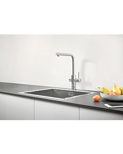 Grohe Blue Professional kitchen tap 31326002 chrome, starter kit, L-spout, Bluetooth/WIFI