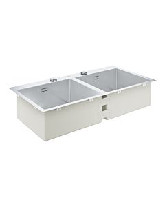 Grohe Spülbecken 31585SD1 102.4x51cm, surface-mounted or flush, 2 basins, stainless steel