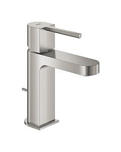 Grohe Plus single-lever basin mixer 32612DC3 S-Size, with drain, with temperature limiter, supersteel
