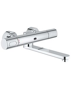 Grohe Eurosmart CE infrared washbasin wall fitting 36332000 projection 287 mm, chrome, battery 6 V, with thermostat