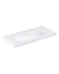 Grohe Euro Bathroom ceramics washstand 3958500H 100 x 46 cm, alpine white PureGuard, 1 tap hole with overflow