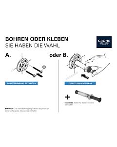 Grohe Essentials Badetuchhalter 40688001 chrom, 450 mm