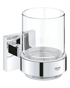 Grohe start Cube verre cristal avec Halter 41097000 chromé
