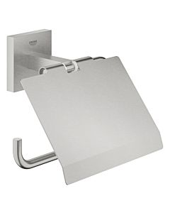 Grohe start Cube toilet paper holder 41102DC0 Supersteel, with lid
