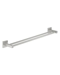 Grohe start Cube double towel rail 41104DC0 Supersteel, 600mm