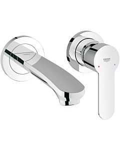Eurostyle Cosmopolitan Grohe 19571002 chrome, 2-hole basin mixer, metal lever handle, projection 171 mm