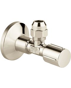 Grohe angle valve 22037BE0 2000 / 2 &quot;x 3/8&quot;, metal handle, rosette, 2000 cm, nickel